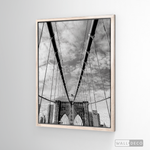 Cargar imagen en el visor de la galería, Cuadro New York Brooklyn Bridge Vertical
