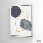 Cargar imagen en el visor de la galería, Cuadro Abstracto Nórdico Azul Dos