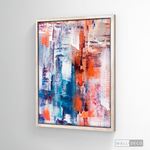 Cargar imagen en el visor de la galería, Cuadro Abstracto Naranja, Blanco y Azul