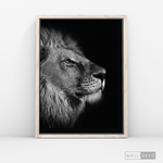 Cargar imagen en el visor de la galería, Cuadro Animales León (A) B/N