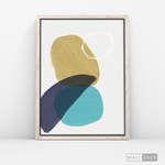 Cargar imagen en el visor de la galería, Cuadro Abstracto Nórdico Azul Uno