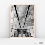 Cargar imagen en el visor de la galería, Cuadro New York Brooklyn Bridge Horizontal