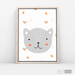 Cargar imagen en el visor de la galería, Cuadro Infantil Lindo Gatito