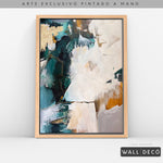 Cargar imagen en el visor de la galería, Arte Pintado a Mano Esmeralda Vertical