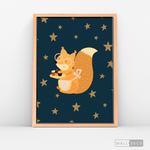 Cargar imagen en el visor de la galería, Cuadro Infantil Pequeña Ardilla