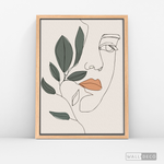 Cargar imagen en el visor de la galería, Cuadro Face Line Botánico
