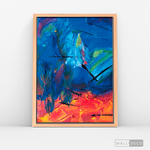 Cargar imagen en el visor de la galería, Cuadro Abstracto Contraste Azul