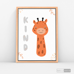 Cargar imagen en el visor de la galería, Cuadro Infantil Jirafa Kind