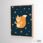 Cargar imagen en el visor de la galería, Cuadro Infantil Pequeña Ardilla