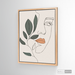 Cargar imagen en el visor de la galería, Cuadro Face Line Botánico