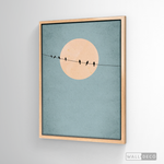 Cargar imagen en el visor de la galería, Cuadro Minimalista Pájaros en Azul