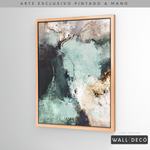 Cargar imagen en el visor de la galería, Arte Pintado a Mano Luz Verde Vertical