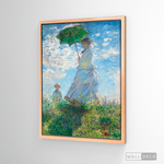 Cargar imagen en el visor de la galería, Cuadro Arte Mujer con sombrilla, Claude Monet