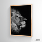 Cargar imagen en el visor de la galería, Cuadro Animales León (A) B/N