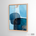 Cargar imagen en el visor de la galería, Cuadro Fragmentos Abstractos Azul