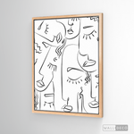 Cargar imagen en el visor de la galería, Cuadro Minimalista Faces Lines