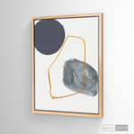 Cargar imagen en el visor de la galería, Cuadro Abstracto Nórdico Azul Dos