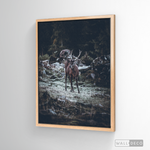 Cargar imagen en el visor de la galería, Cuadro Animales Ciervo Rojo (B)