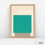 Cargar imagen en el visor de la galería, Cuadro Abstracto Minimal Sunset Menta