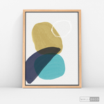 Cargar imagen en el visor de la galería, Cuadro Abstracto Nórdico Azul Uno