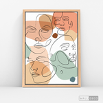 Cargar imagen en el visor de la galería, Cuadro Face Line Mujeres