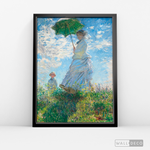 Cargar imagen en el visor de la galería, Cuadro Arte Mujer con sombrilla, Claude Monet
