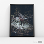 Cargar imagen en el visor de la galería, Cuadro Animales Ciervo Rojo (B)