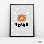 Cargar imagen en el visor de la galería, Cuadro Infantil Osito Brave
