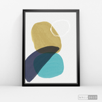 Cargar imagen en el visor de la galería, Cuadro Abstracto Nórdico Azul Uno