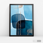 Cargar imagen en el visor de la galería, Cuadro Fragmentos Abstractos Azul