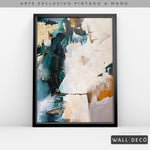 Cargar imagen en el visor de la galería, Arte Pintado a Mano Esmeralda Vertical