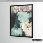 Cargar imagen en el visor de la galería, Arte Pintado a Mano Luz Verde Vertical