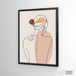 Cargar imagen en el visor de la galería, Cuadro Mujer Line Art Dos