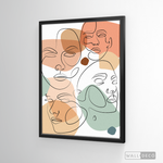 Cargar imagen en el visor de la galería, Cuadro Face Line Mujeres