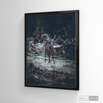 Cargar imagen en el visor de la galería, Cuadro Animales Ciervo Rojo (B)