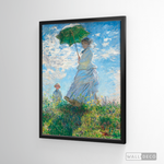 Cargar imagen en el visor de la galería, Cuadro Arte Mujer con sombrilla, Claude Monet