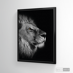 Cargar imagen en el visor de la galería, Cuadro Animales León (A) B/N