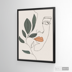 Cargar imagen en el visor de la galería, Cuadro Face Line Botánico