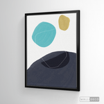 Cargar imagen en el visor de la galería, Cuadro Abstracto Nórdico Azul Tres