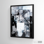 Cargar imagen en el visor de la galería, Cuadro Abstracto Blanco y Negro