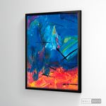 Cargar imagen en el visor de la galería, Cuadro Abstracto Contraste Azul