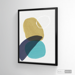 Cargar imagen en el visor de la galería, Cuadro Abstracto Nórdico Azul Uno