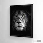 Cargar imagen en el visor de la galería, Cuadro Animales León (B) B/N