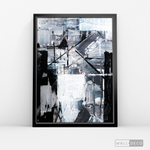 Cargar imagen en el visor de la galería, Cuadro Abstracto Blanco y Negro