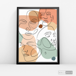 Cargar imagen en el visor de la galería, Cuadro Face Line Mujeres