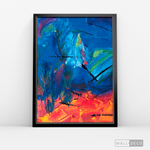 Cargar imagen en el visor de la galería, Cuadro Abstracto Contraste Azul