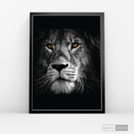 Cargar imagen en el visor de la galería, Cuadro Animales León (B) B/N