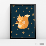 Cargar imagen en el visor de la galería, Cuadro Infantil Pequeña Ardilla