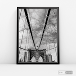 Cargar imagen en el visor de la galería, Cuadro New York Brooklyn Bridge Horizontal