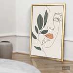 Cargar imagen en el visor de la galería, Cuadro Face Line Botánico